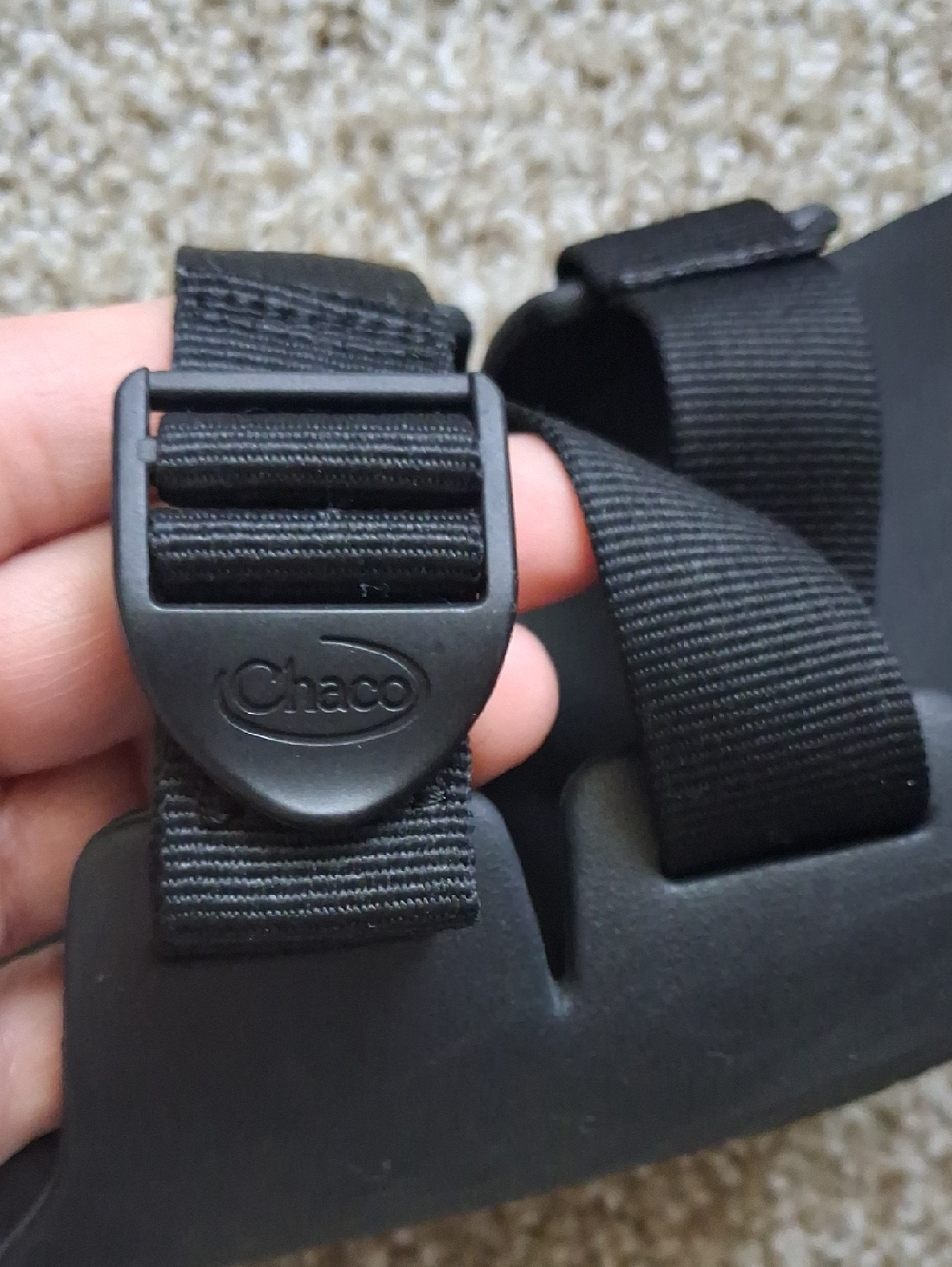 Chaco Black Slide Sandals with Adjustable Straps - Picture 6 of 8